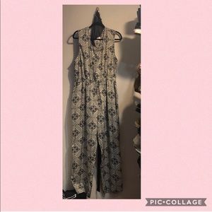 Diamond pattern jumpsuit/romper